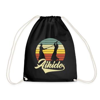 Aïkido - Sac de sport léger - noir - Devant