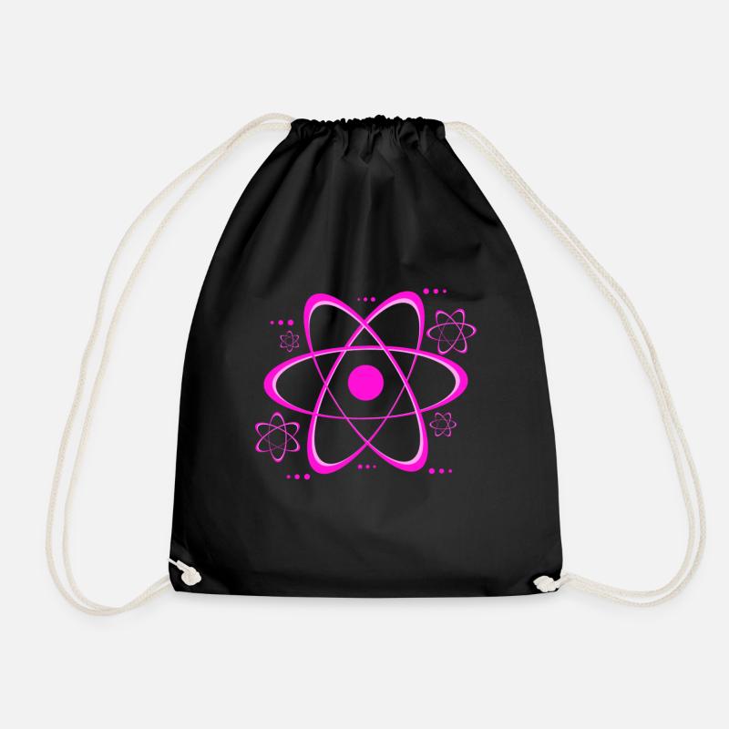 Cool Atome Physik Statement Phyisker Geschenk - Turnbeutel - Schwarz