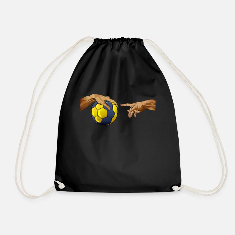 Handball Michelangelo Hand Ball - Turnbeutel - Schwarz