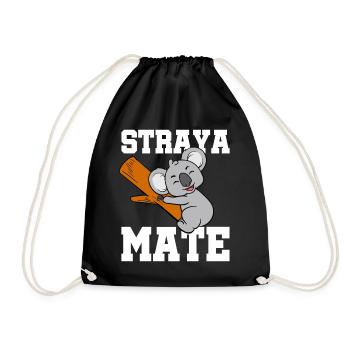 Straya Mate - Turnbeutel - Schwarz - Vorne
