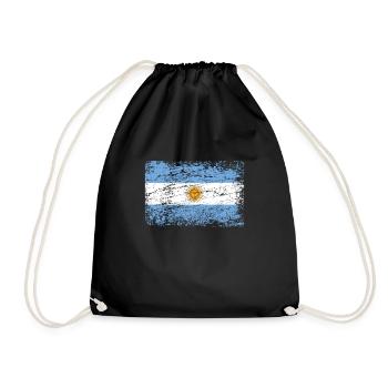 Argentine drapeau drapeau argentin Tango - Sac de sport léger - noir - Devant