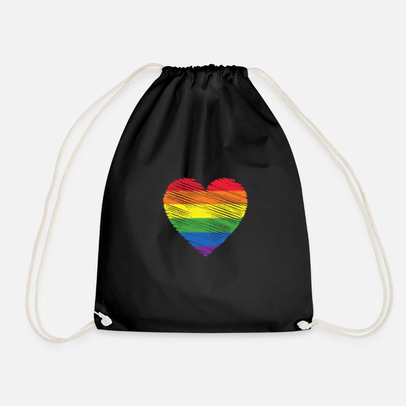 Gay Pride Geschenk - Turnbeutel - Schwarz