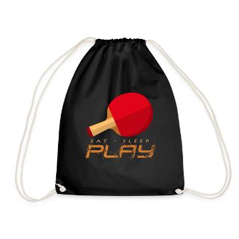 tennis de table - Sac de sport léger - noir - Devant