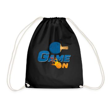 Jeu sur la flamme du tennis de table - Sac de sport léger - noir - Devant