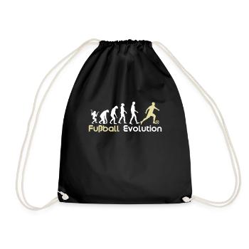 Football evolution - Drawstring Bag - black - Front