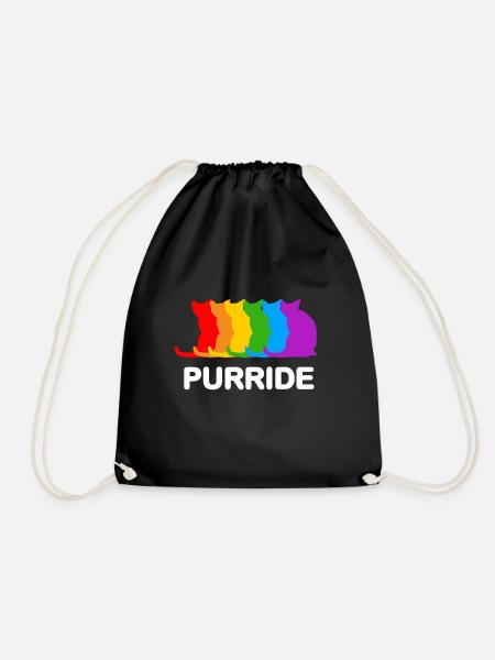 Gay Pride Geschenk - Turnbeutel - Schwarz