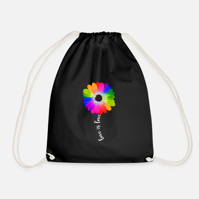 Gay Pride Geschenk - Turnbeutel - Schwarz