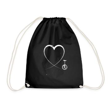 J'aime monocycle monocycle - Sac de sport léger - noir - Devant
