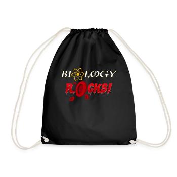 Biology - Drawstring Bag - black - Front