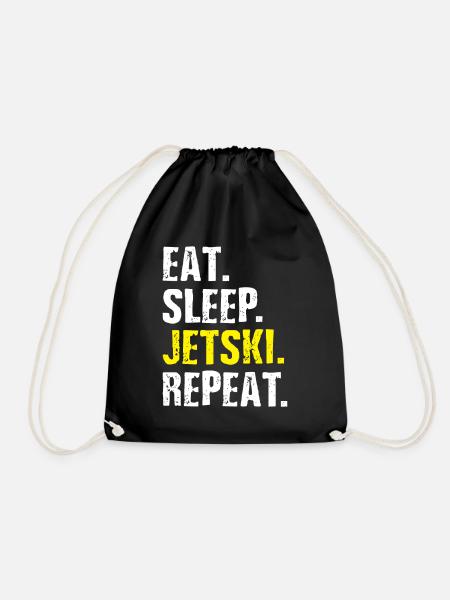 Jetski Geschenkidee - Turnbeutel - Schwarz