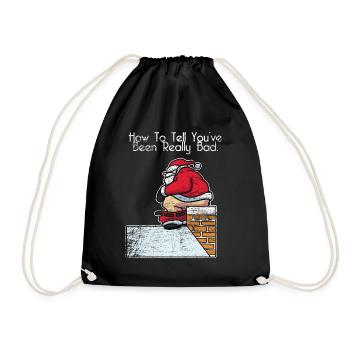 Chimney sweep christmas gift - Drawstring Bag - black - Front