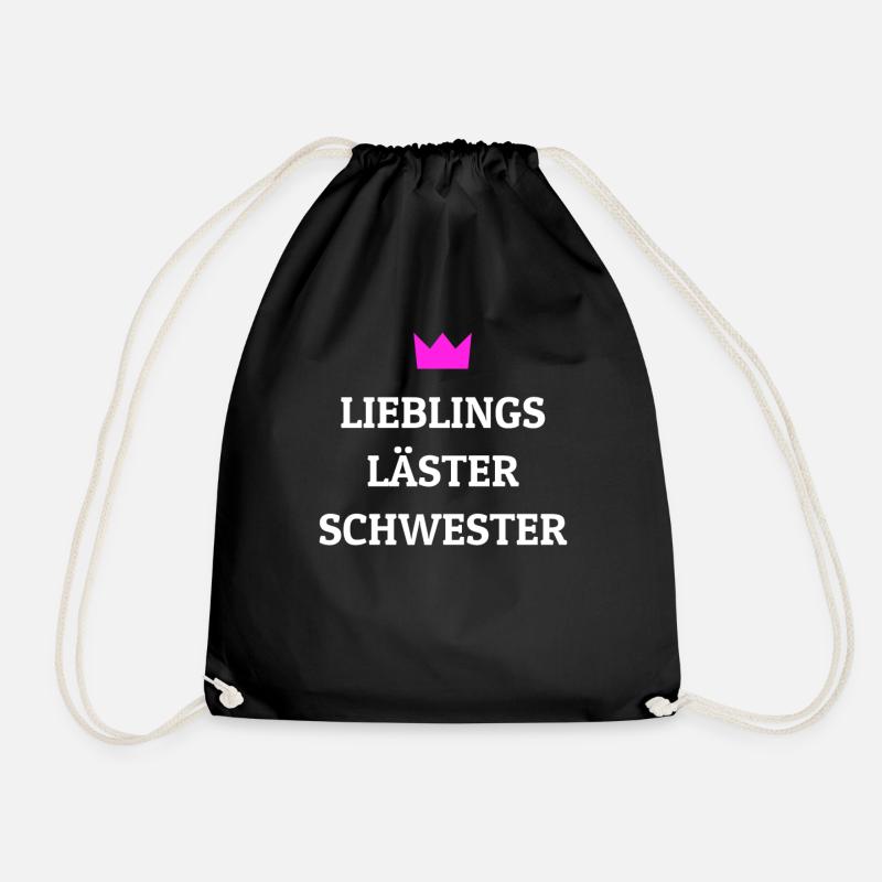 Lieblings Lästerschwester Geschenk - Turnbeutel - Schwarz