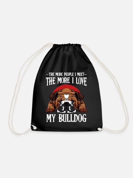 Bulldogge - Turnbeutel - Schwarz