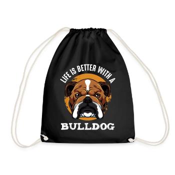 Bouledogue - Sac de sport léger - noir - Devant