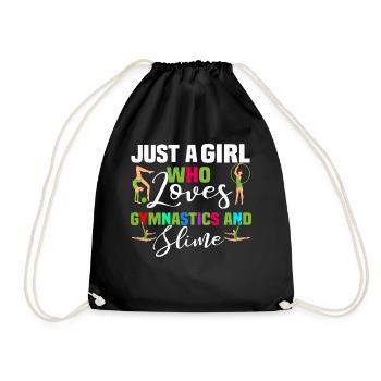 Fille de gymnastique - Sac de sport léger - noir - Devant