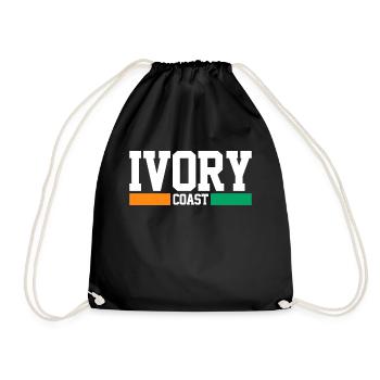 côte-d'Ivoire - Sac de sport léger - noir - Devant