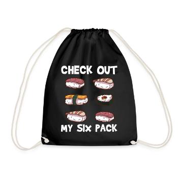 sushi - Drawstring Bag - black - Front