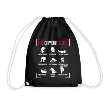 photographer - Drawstring Bag - black - Front