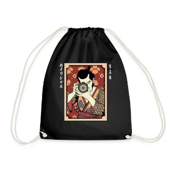 photographer - Drawstring Bag - black - Front