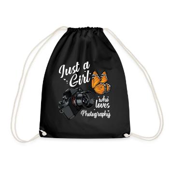 photographer - Drawstring Bag - black - Front