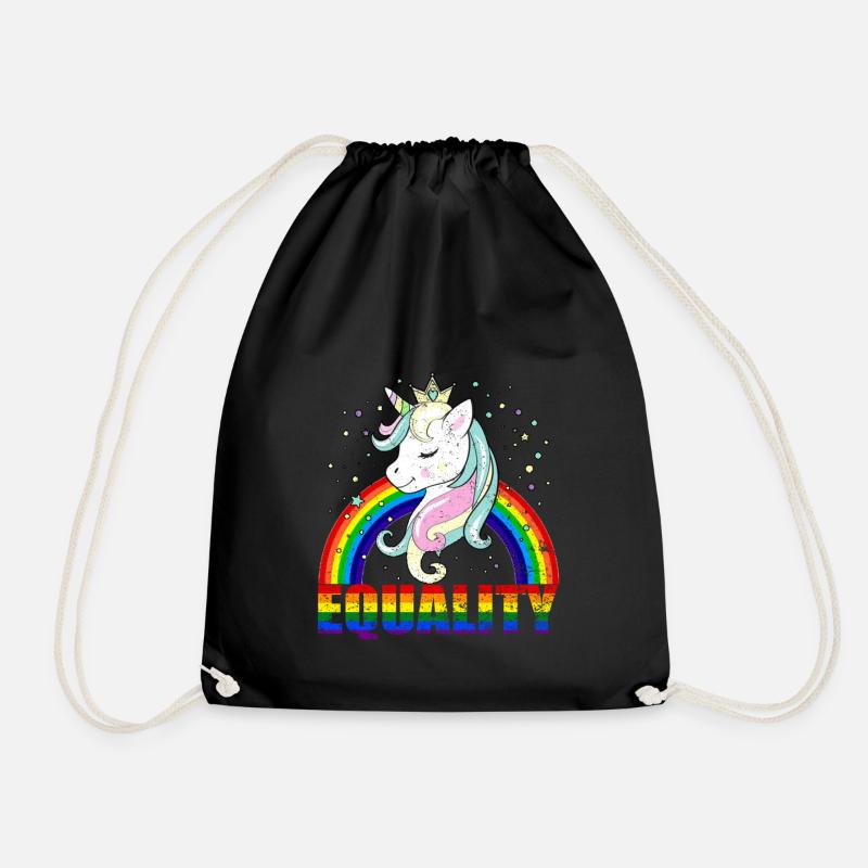 Gay Pride Geschenk - Turnbeutel - Schwarz