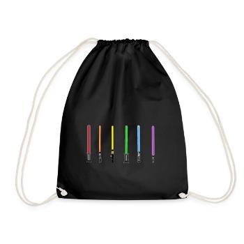 Gay Pride Geschenk - Turnbeutel - Schwarz - Vorne