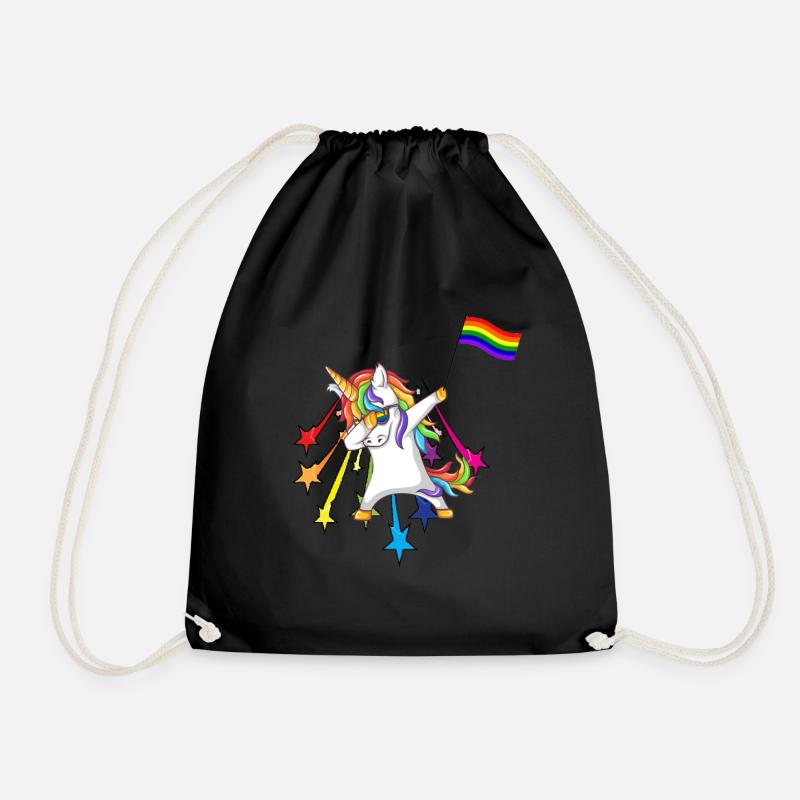 Gay Pride Geschenk - Turnbeutel - Schwarz