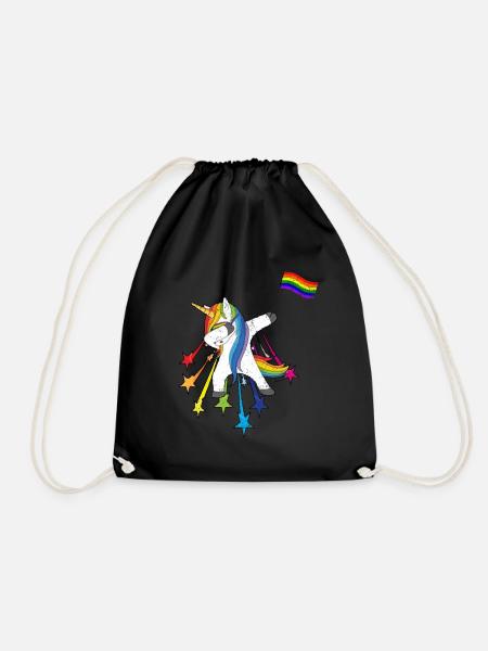 Gay Pride Geschenk - Turnbeutel - Schwarz