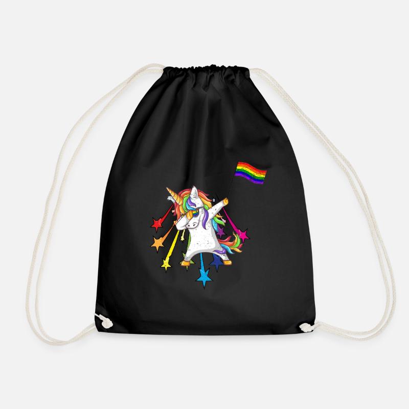 Gay Pride Geschenk - Turnbeutel - Schwarz