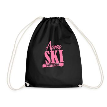 Apres Ski Lehrerin - Turnbeutel - Schwarz - Vorne
