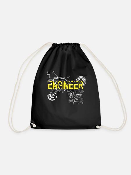 Ingenieur Techniker Ingenieure Geschenke - Turnbeutel - Schwarz