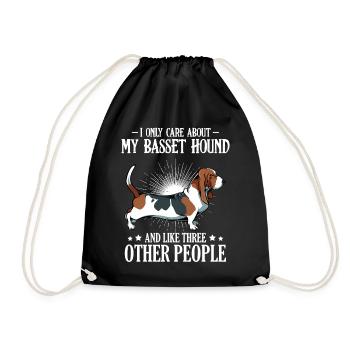 Beagle Liebe und Drei Andere - Turnbeutel - Schwarz - Vorne