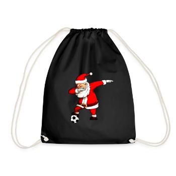 Tamponner football père noël football père noël - Sac de sport léger - noir - Devant
