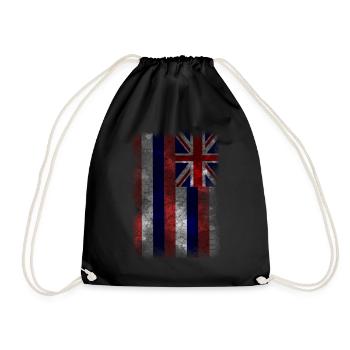 Hawaii Flagge. Maui Hawaii. Hawaiian Flag - Turnbeutel - Schwarz - Vorne