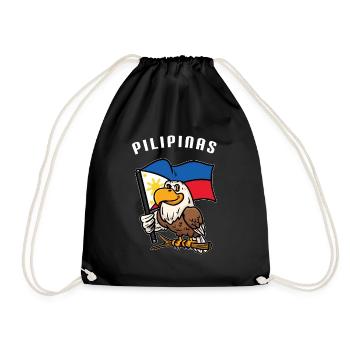 Philippinen Adler - Turnbeutel - Schwarz - Vorne