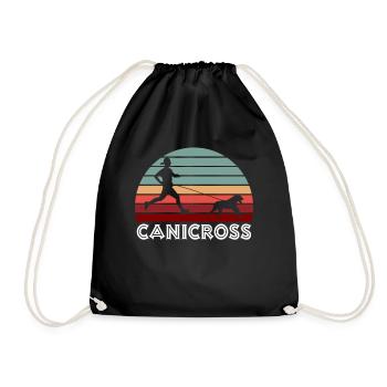 Canicross rétro - Sac de sport léger - noir - Devant