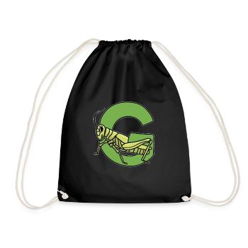 grasshopper - Drawstring Bag - black - Front