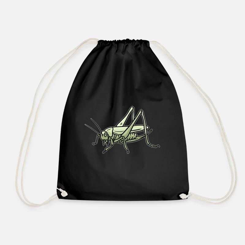 grasshopper - Drawstring Bag - black