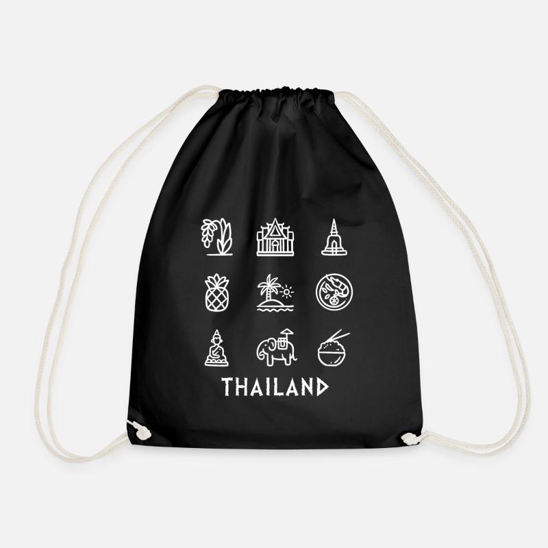 Thailand - Turnbeutel - Schwarz