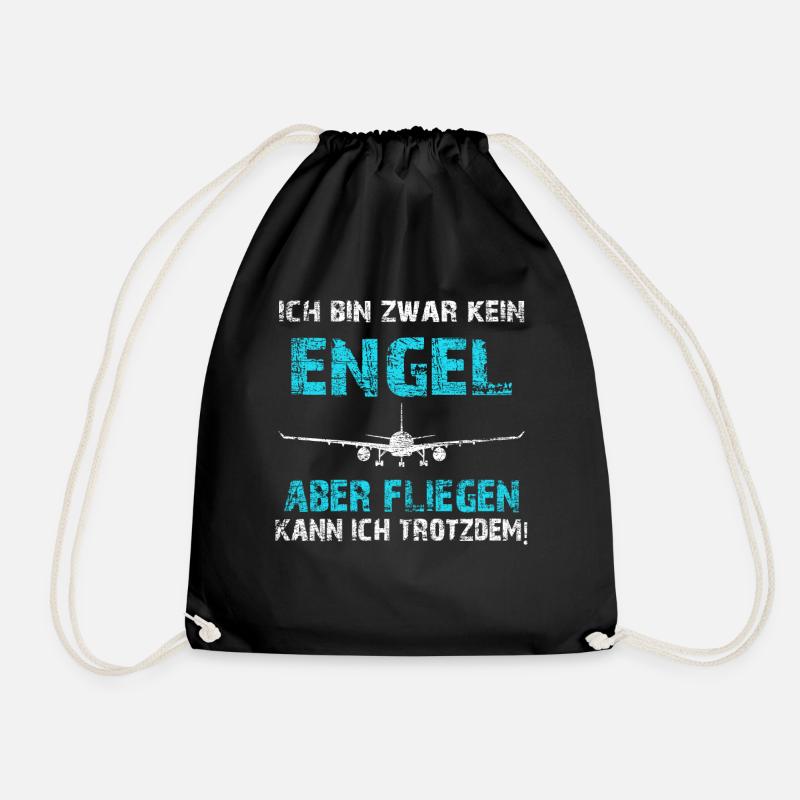 Pilot Fliegen - Turnbeutel - Schwarz