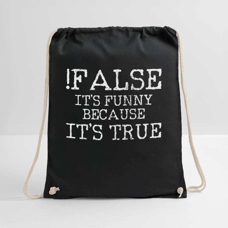 computer programming Drawstring Bag