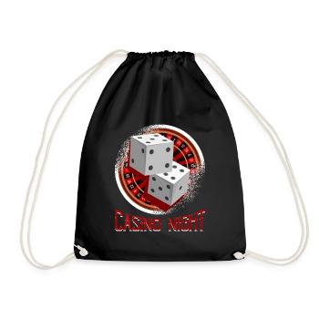 Soirée casino - Roulette - Sac de sport léger - noir - Devant