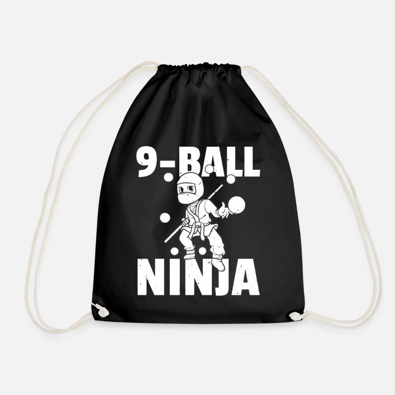 Joueur de billard billard ninja billard - Sac de sport léger - noir