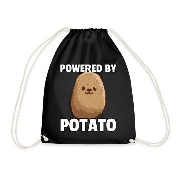 Pommes de terre pommes de terre poire de terre Erpfi Frites - Sac de sport léger - noir - Devant