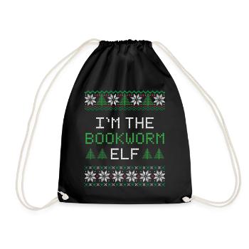 Lutin de Noël - Sac de sport léger - noir - Devant