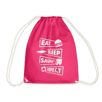 Sauna relax cadeau de passe-temps - Sac de sport léger - fuchsia - Devant