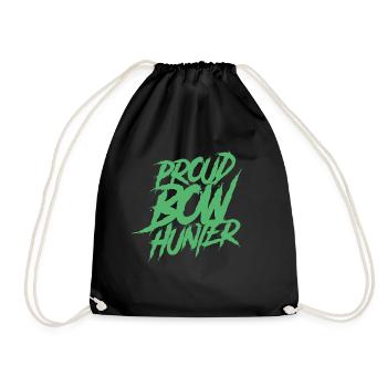 Archer Bow Hunting Bow Hunter Arrow Bow - Drawstring Bag - black - Front