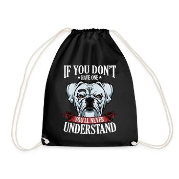 Cool Boxer Statement Dire le cadeau du propriétaire du chien - Sac de sport léger - noir - Devant