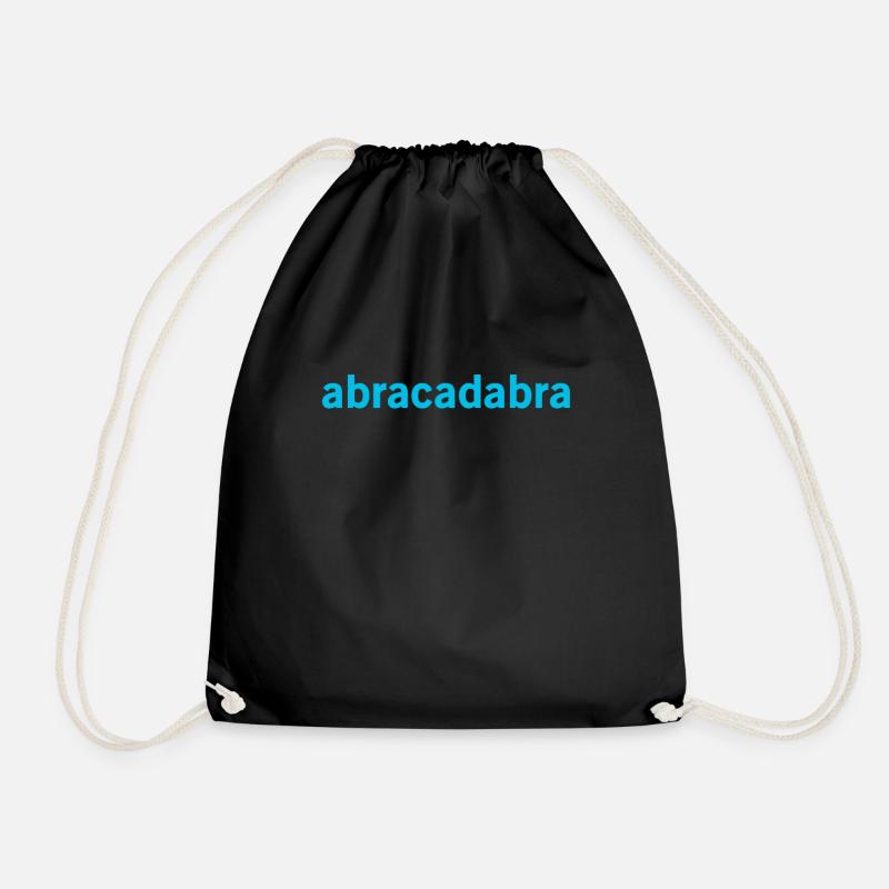 Abracadabra - Cool Funny Spell - Drawstring Bag - black