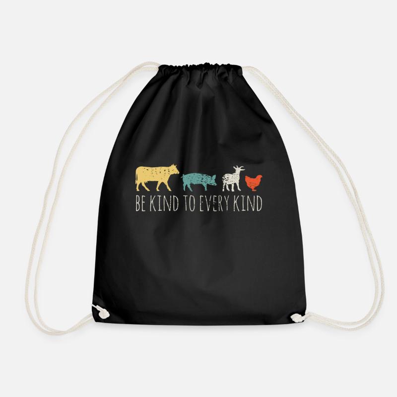 Veganer - Turnbeutel - Schwarz